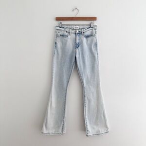 FRAME Le High Flare Light Wash Jeans Boho 70s Bell Bottom Denim Size 29